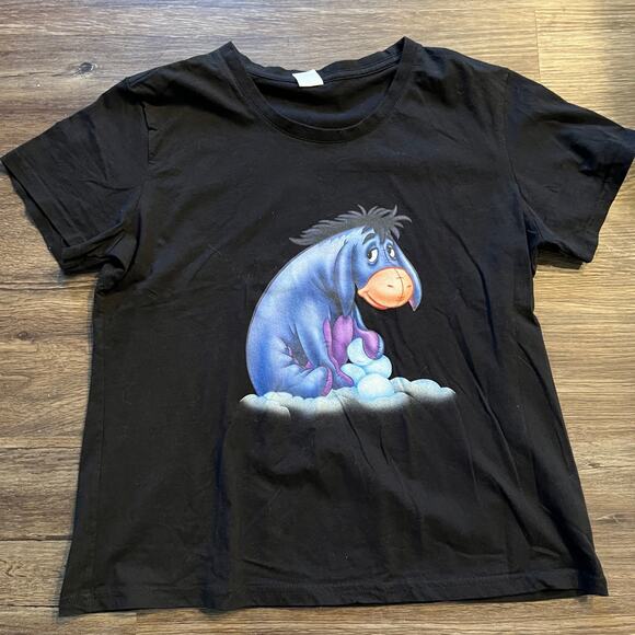 Disney Women's LG Winnie The Pooh Eeyore Gloomy Donkey Graphic T-shirt - Picture 2 of 5